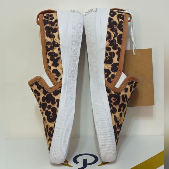 Official Program, Womens Slip On Cheetah Print Sneakers, NIB-Size 7 - Picture 4 of 8